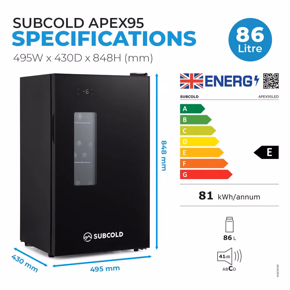 Subcold Apex95 Compressor Beer Fridge in Black – 5