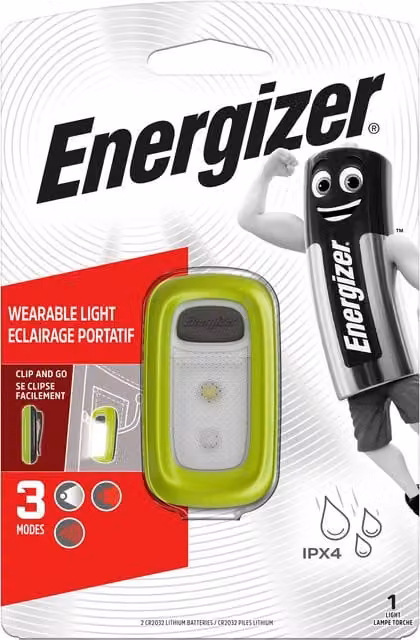 Energizer Red LED Wearable Clip Light – 1