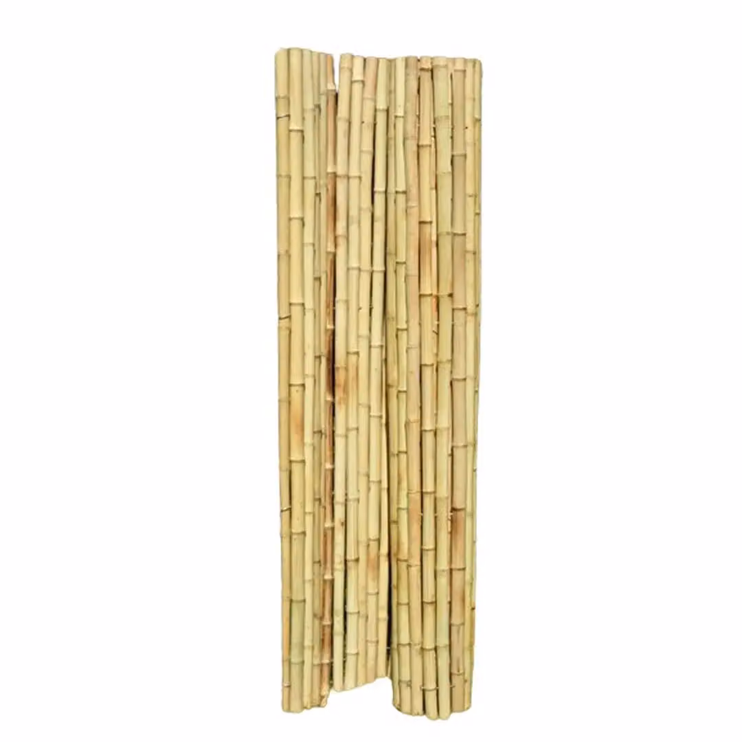Moso Brown Bamboo Roll Screen for Garden Fencing, W: 3 cm, H: 200 cm, L: 200 cm – 3