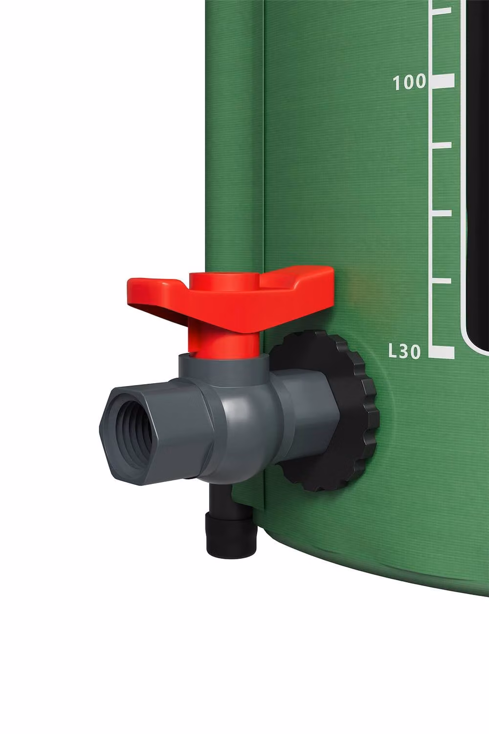 Living and Home 50L Collapsible Rain Barrel with Spigot and Overflow in Green – 6