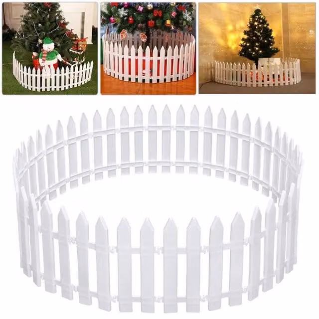 KORVIXA 10-Piece White Plastic Outdoor Lawn Border Set – 1