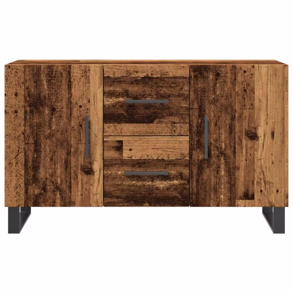 Berkfield Home Old Wood Sideboard in Brown, W/D/H: 100 x 36 x 60 cm – 4