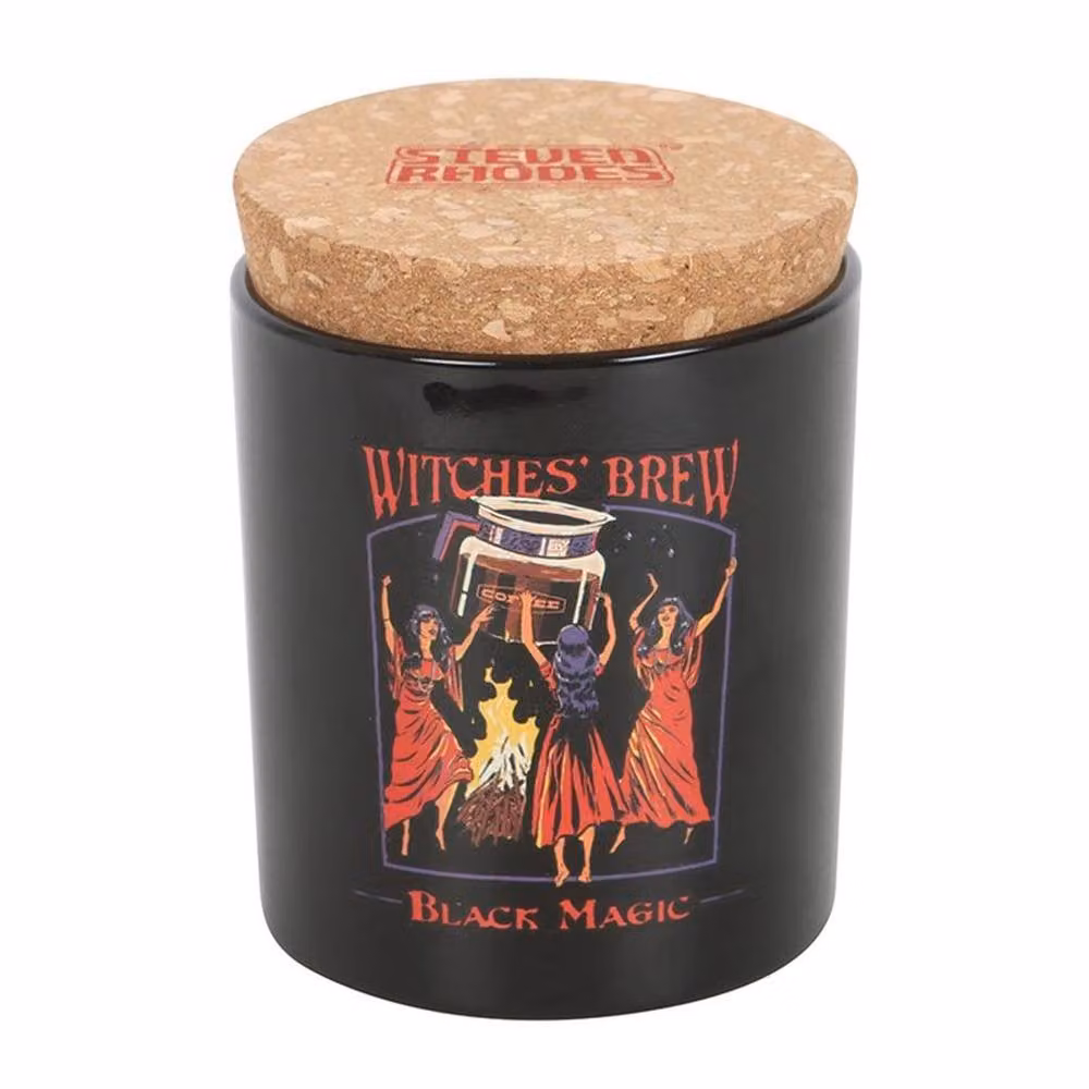 Uniqueful Witches' Brew Oat Milk Latte Candle by Steven Rhodes, Black, 1 Pack – 4