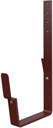 Lindab Flex-Fit Rectangular Steel Gutter Angle Bracket, 210mm, Dark Red