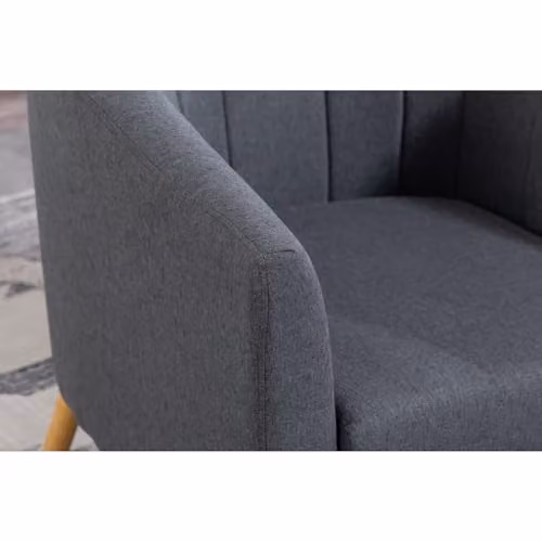 WestWood Modern Tub Chair with Armrests and Wooden Legs in Grey or Beige – 3