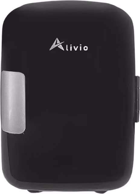ALIVIO Portable Mini Fridge, 4L Compact Electric Cooler and Warmer, Black