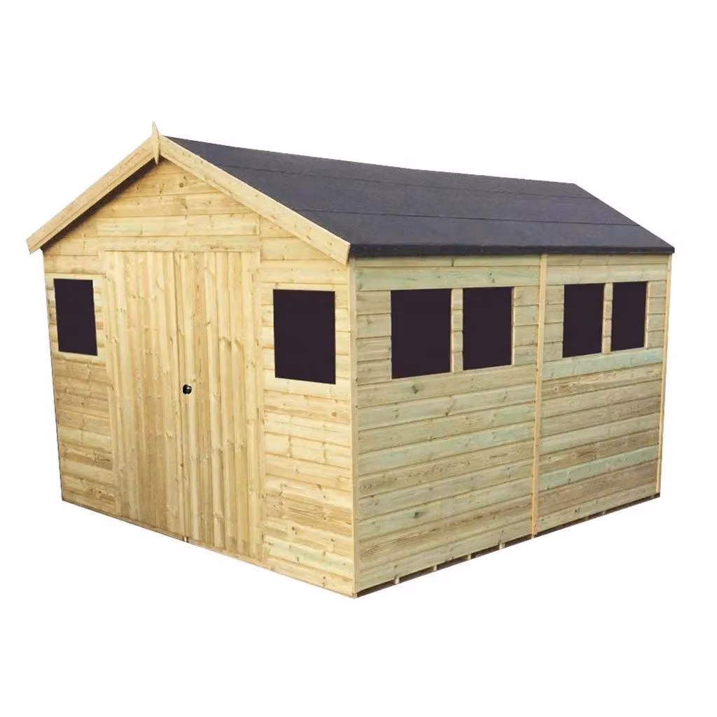 Marlborough Premier Pressure Treated Apex Workshop in Sand – 2