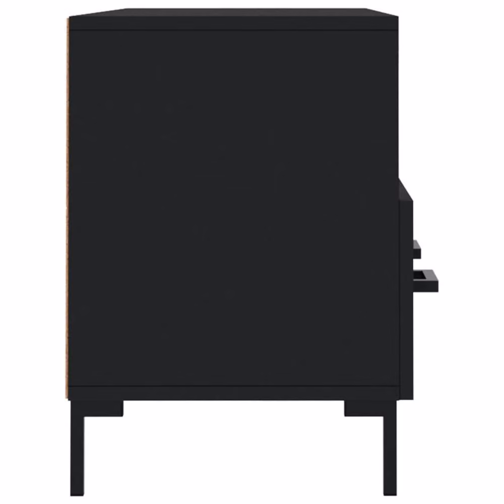 Berkfield Home Modern Black Matt TV Cabinet W/D/H: 102 x 36 x 50 cm – 4