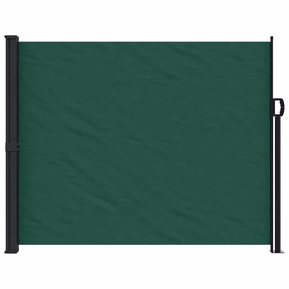 Berkfield Home Retractable Side Awning in Dark Green, W/H: 170 x 300 cm