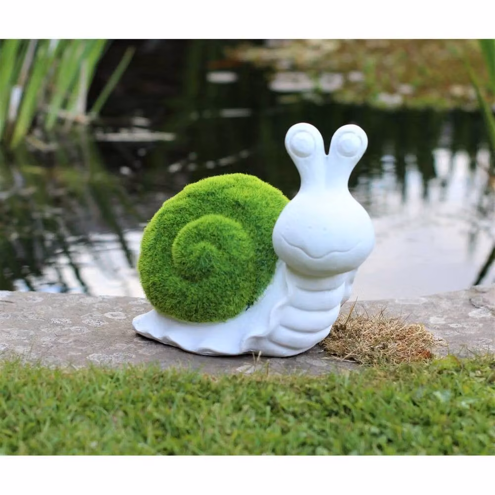 SPETLEK Snail Garden Ornament in Multicolour and White – 5