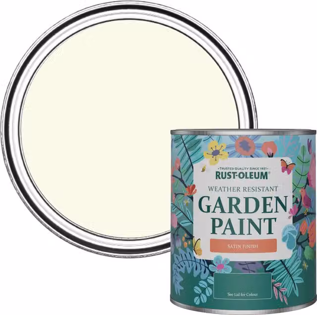 Rust-Oleum Garden Paint in Satin Finish, Beige, 0.75 l