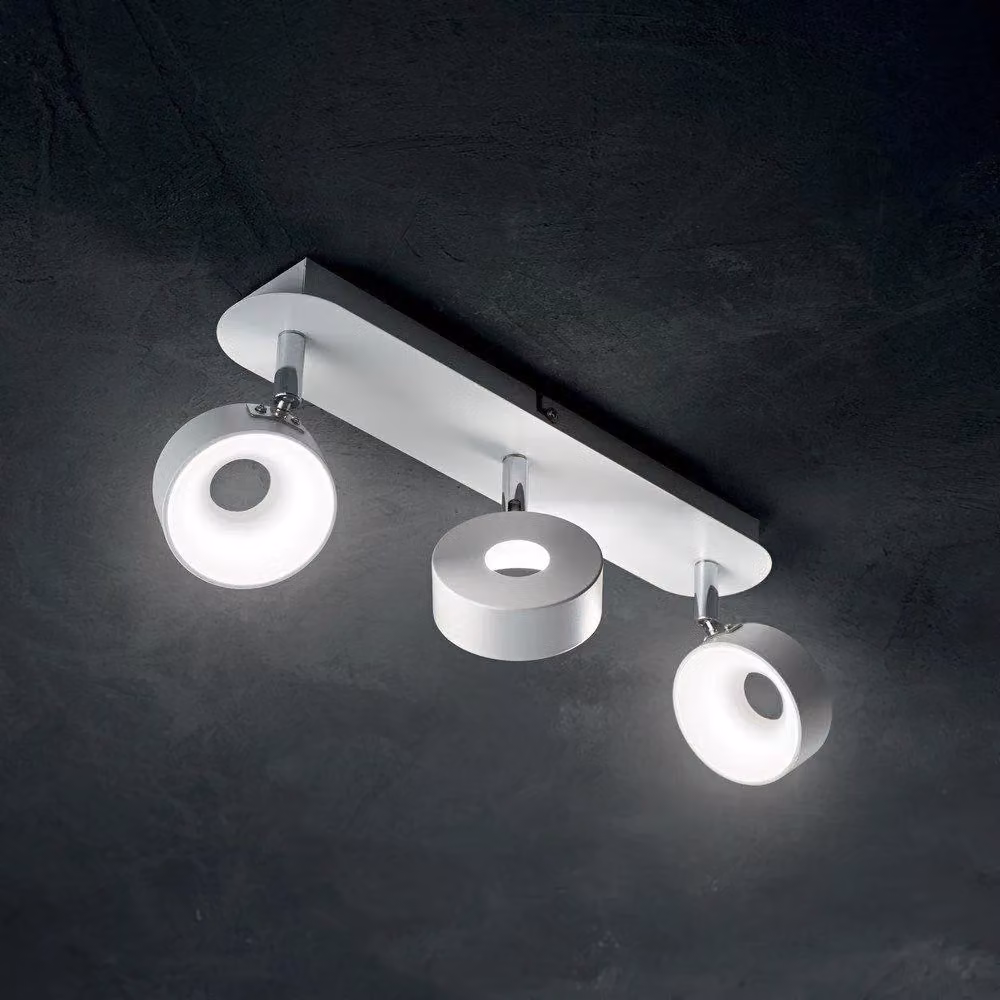 Netlighting Oby Modern LED 3 Light Ceiling Light in White – 2