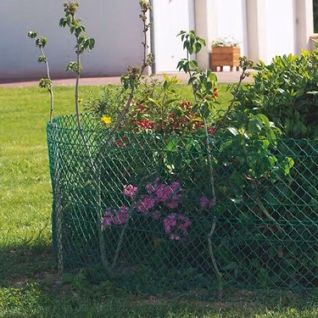 True Products Green Rigid Plastic Hexagonal Mesh Fence, 1200 cm