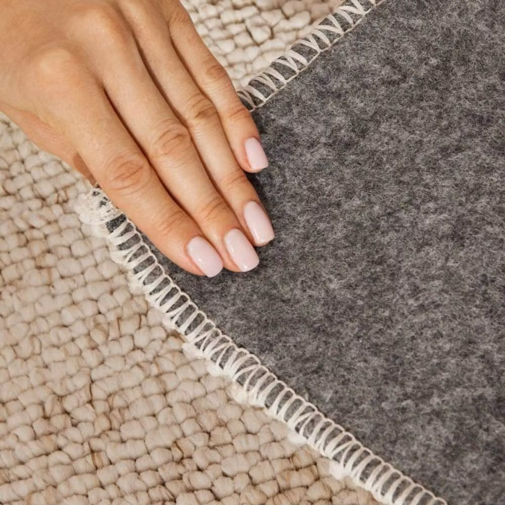 THE RUGS Rocco Off-White Plain Flatweave Washable Extra Large Living Room Rug, W: 200 cm, D: 290 cm – 3