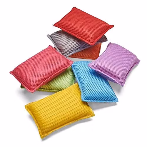 Addis Microfiber Cleaning Sponge Multicolour Pack of 6