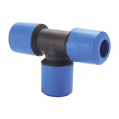 John Guest Stainless Steel Equal Tee in Blue, Pack of 10 – 2