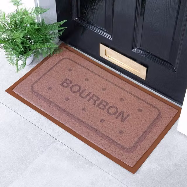 Artsy Mats Bourbon Biscuit Indoor/Outdoor Doormat in Brown, W/D: 70 x 40 cm
