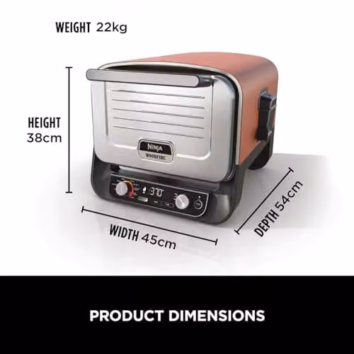 Ninja Woodfire Electric Outdoor Pizza Oven, Orange, OO101UK – 9