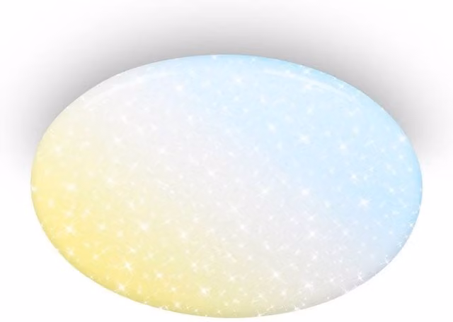 Briloner LED Ceiling Light, White, Round, Dimmable with Remote Control, Diameter: 56 cm