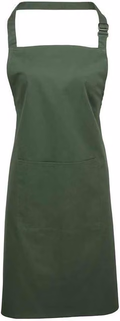 Premier Colours Pocket Full Apron in Dark Green
