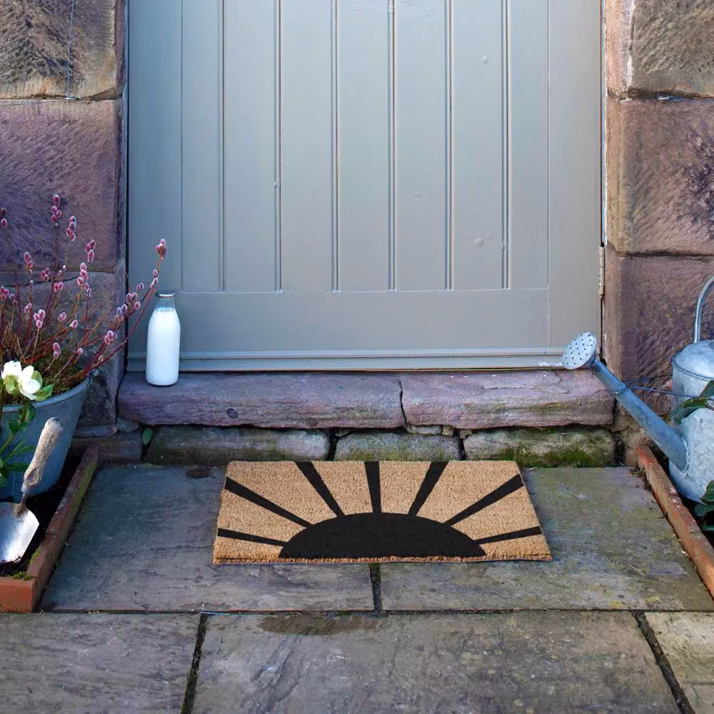 Artsy Mats Welcoming Sun & Rays Doormat in Black, W/D: 60 x 40 cm – 5