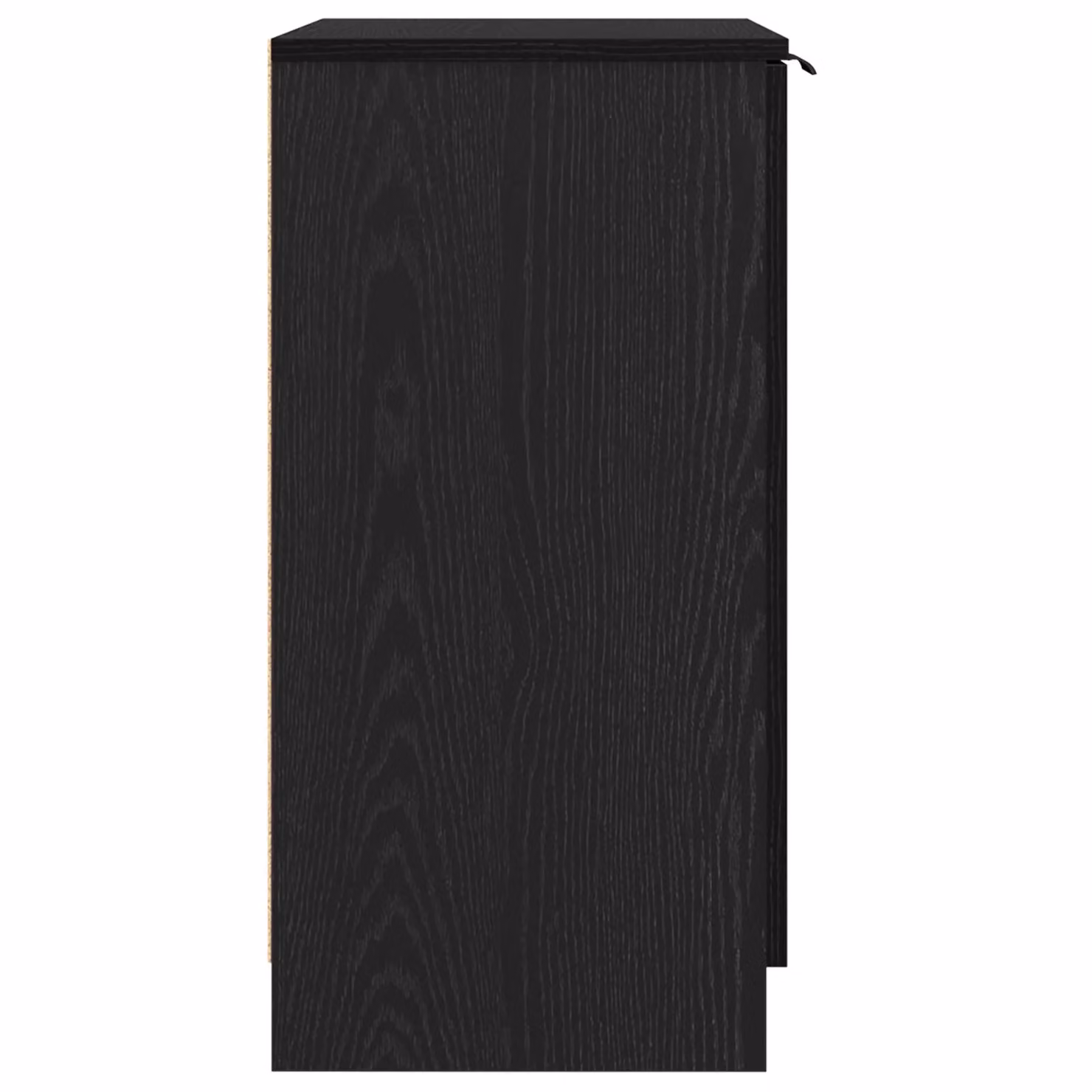 Berkfield Home Black Oak Shoe Cabinet, W: 59 cm, D: 35 cm, H: 70 cm – 5