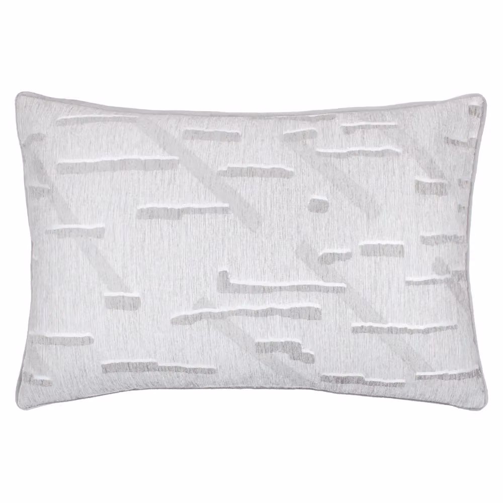 Evans Lichfield Grey Velvet Tresse Jacquard Rectangular Cushion W: 60 cm, H: 40 cm, D: 40 cm – 2