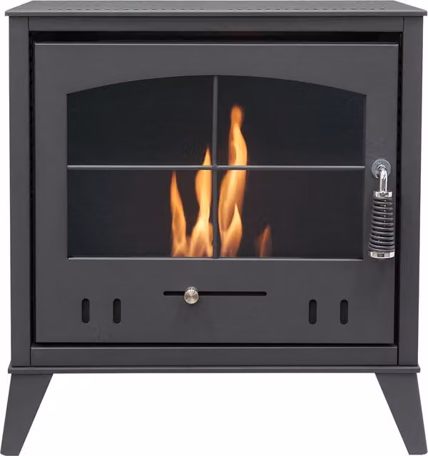 OKO S4 Bio Ethanol Stove in Charcoal Grey