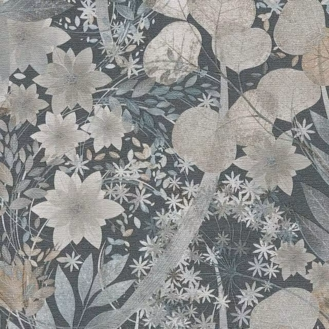 Erismann Secret Grove Blue Botanical Floral Vinyl Wallpaper