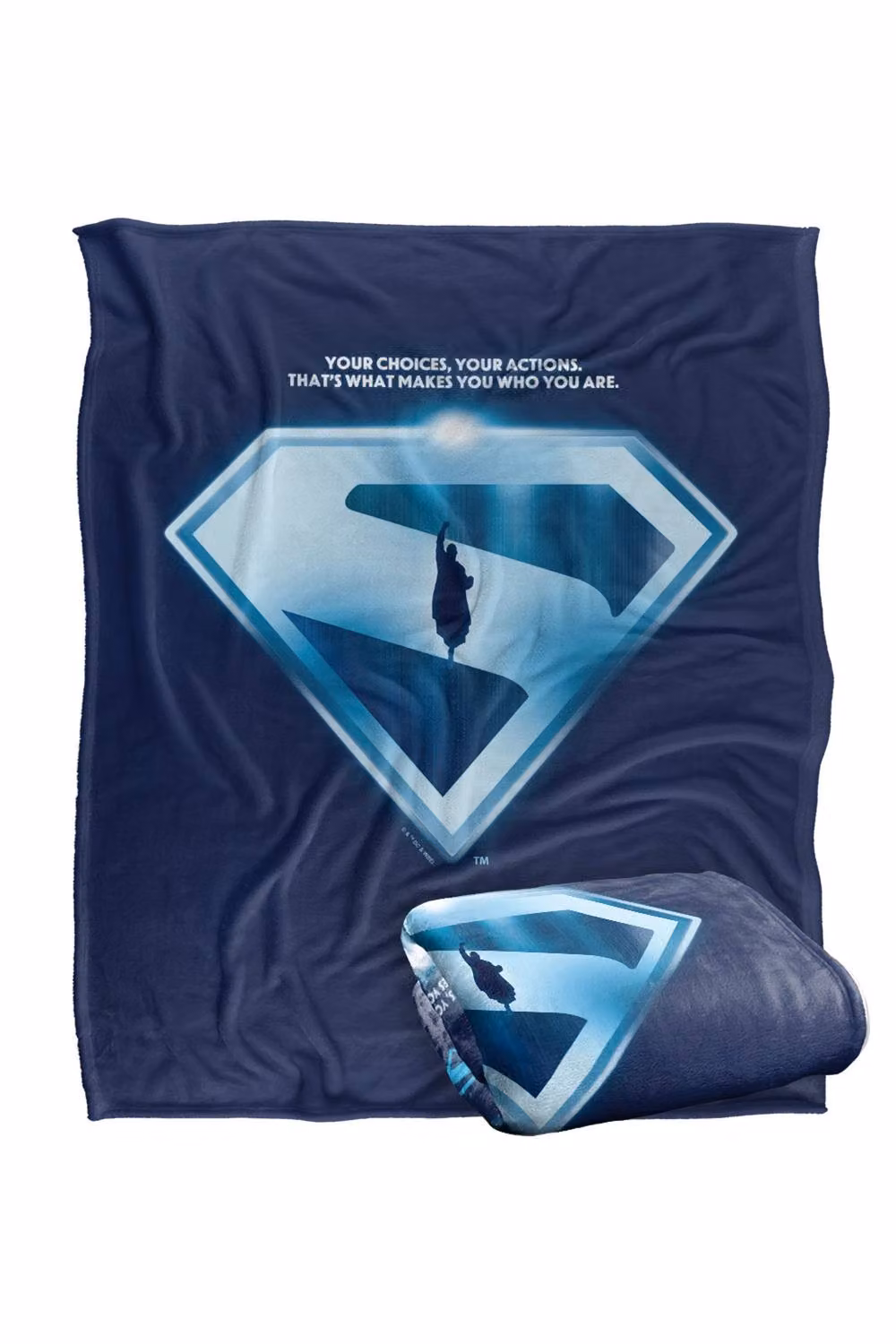 Warner Bros. Superman 2025 Your Choices Shield Super Soft Fleece Throw Blanket, Multicolour, W: 152 cm, D: 127 cm – 7