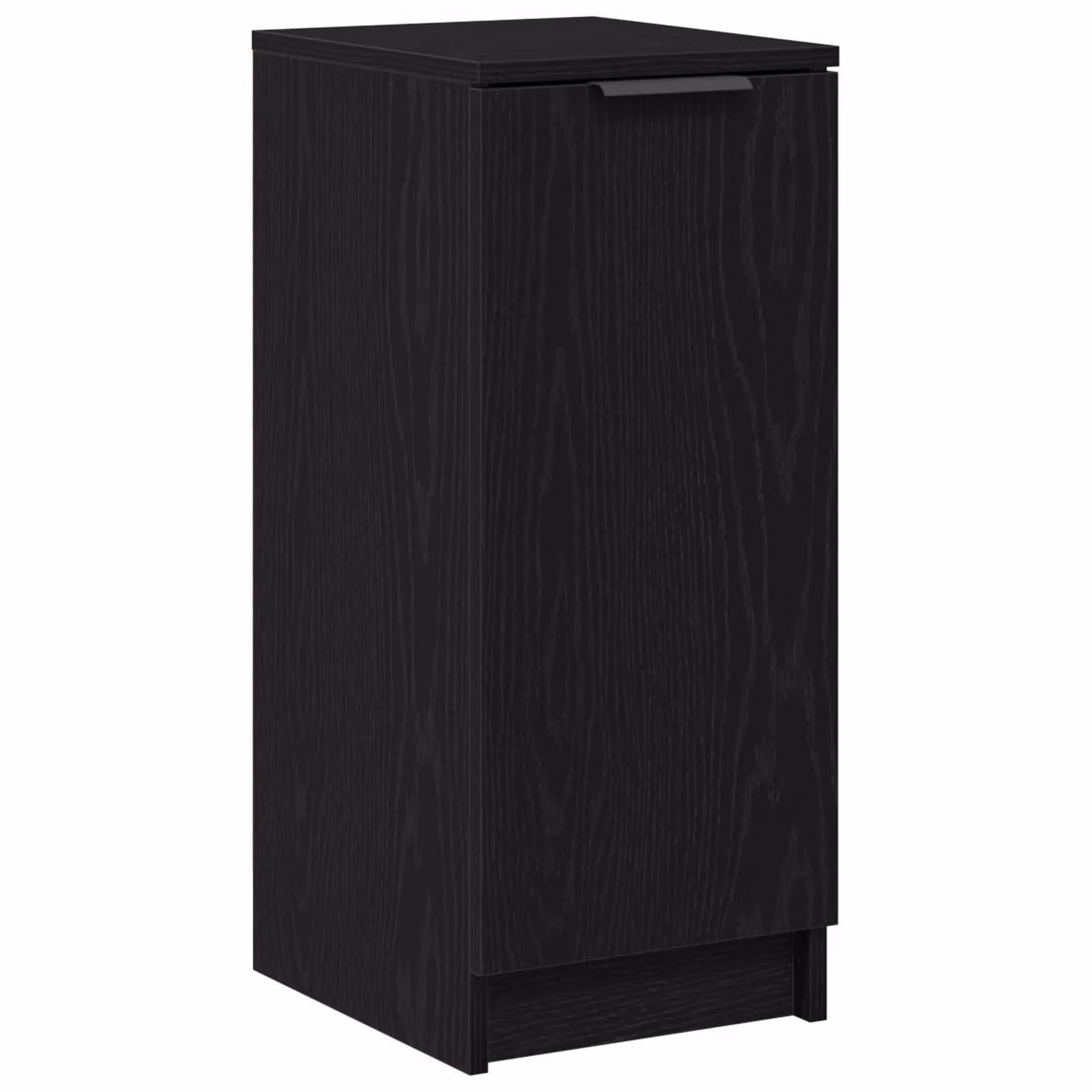 Berkfield Home Modern Black Oak Shoe Cabinet with Hinged Doors, W/D/H: 30 x 35 x 70 cm – 2