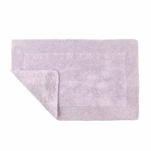 Allure Bath Fashions Heavyweight Reversible Cotton Bath Mat, Purple, W: 53 cm, D: 85 cm – 1