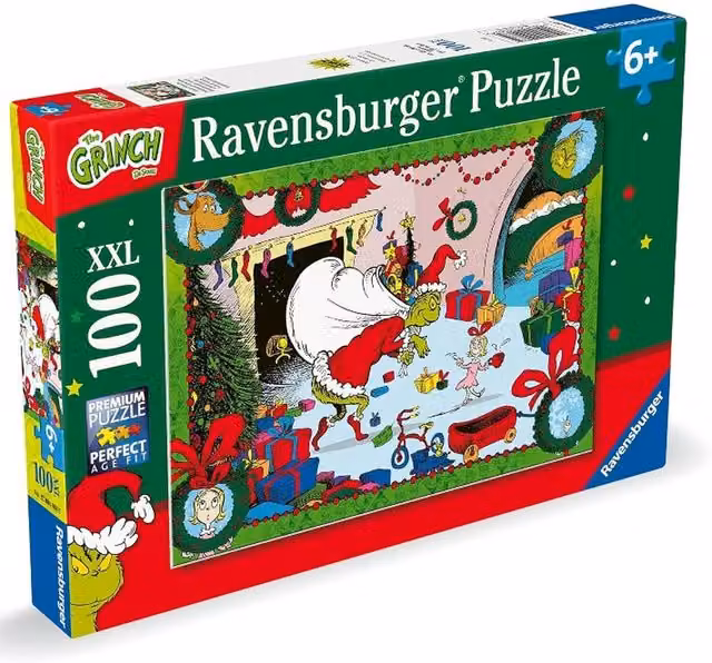 Ravensburger The Grinch 100 Piece Jigsaw Puzzle, Green and Multicolour