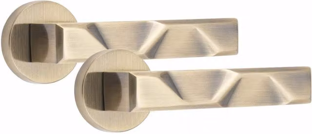 Golden Grace Polished Brass Door Handles in Gold and Bronze