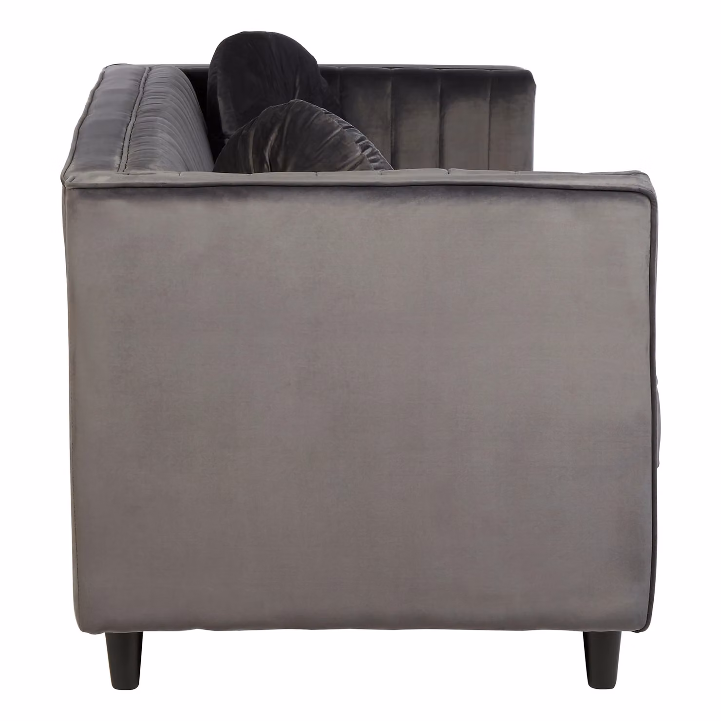 Orsina Farah Three Seater Grey Velvet Sofa – 4