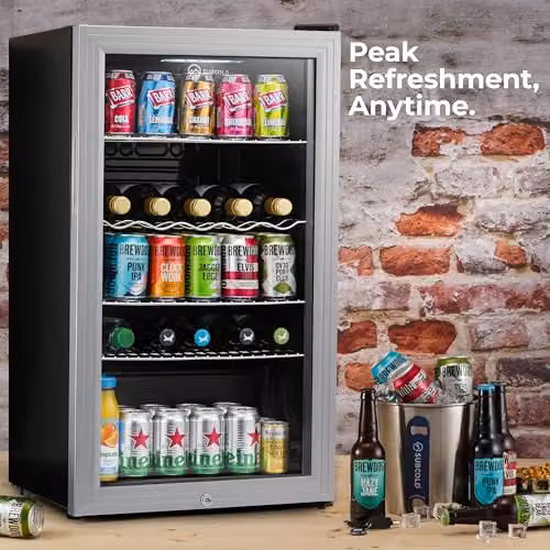 Subcold Super85 LED Under-Counter Drinks Fridge, Silver, 85L – 2