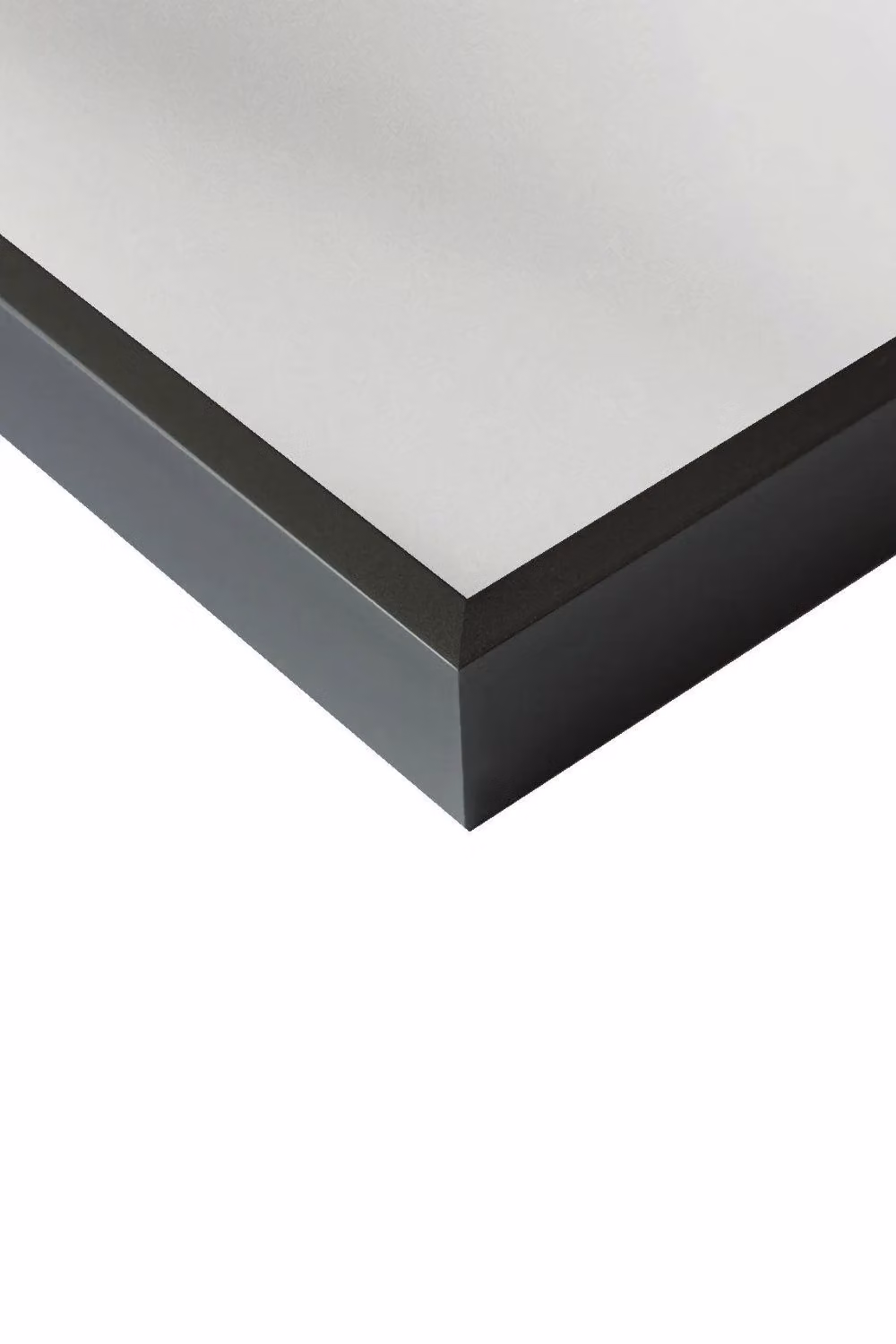 Nielsen Design Alpha Aluminium Rectangular Wall Mirror in Jet Black, W: 50 cm, H: 150 cm – 2
