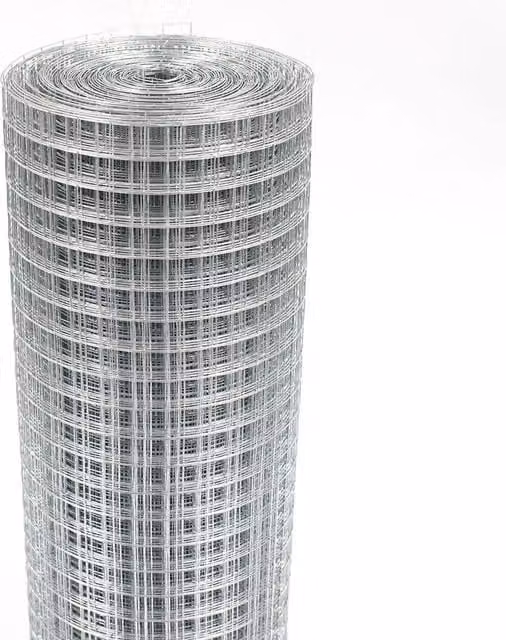 Actiaspet Galvanised Steel Wire Mesh, Grey, 15m (W: 2.54 cm, H: 2.54 cm)