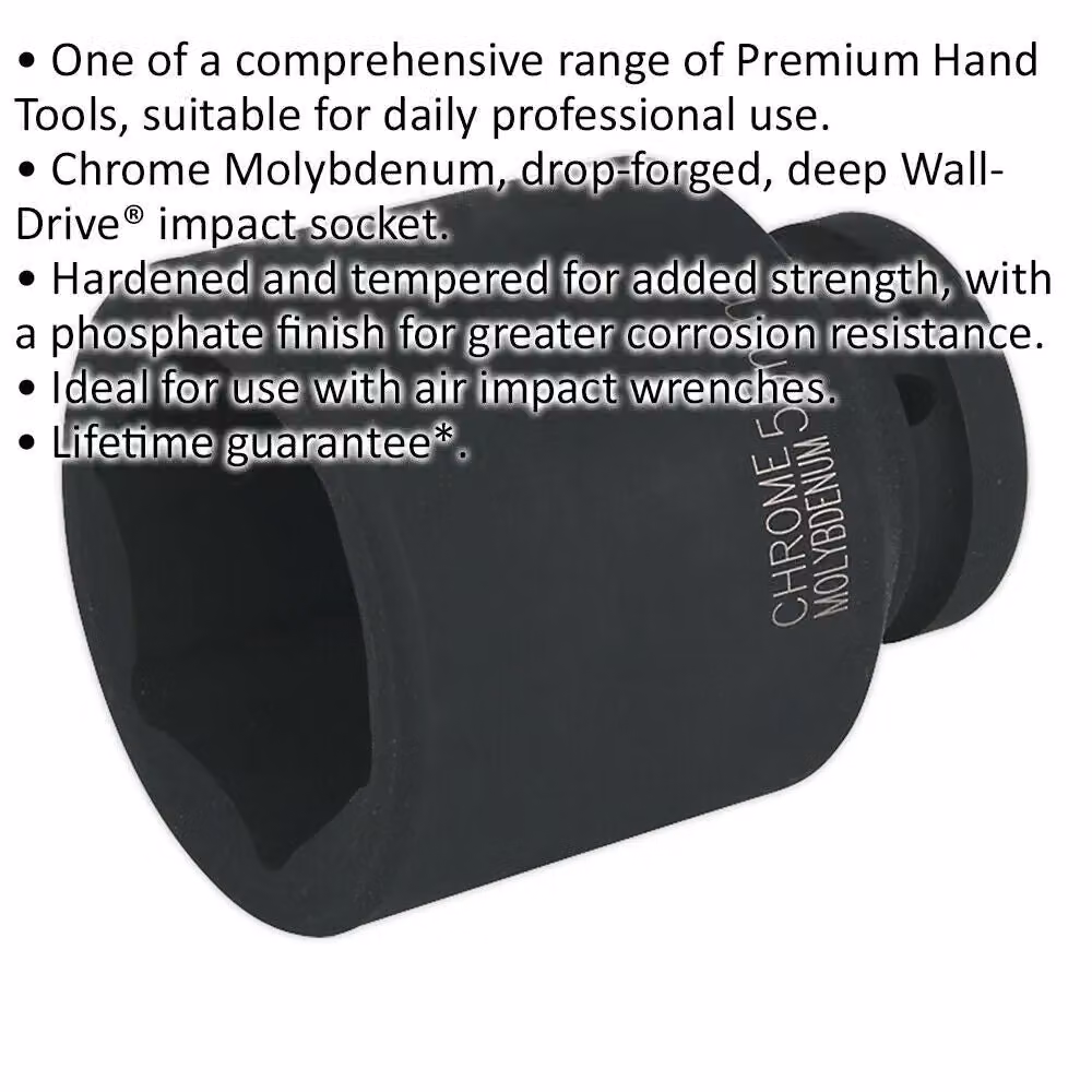Loops 55mm Forged Deep Impact Socket 1 Inch Sq Drive Chromoly Wrench Socket – 2