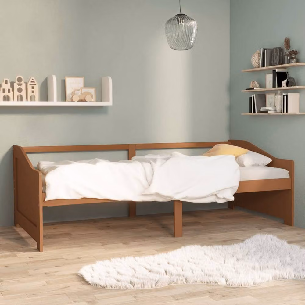 Berkfield Home 3-Seater Day Bed in Honey Brown Solid Pinewood, W/D/H: 200 x 90 x 90 cm – 2