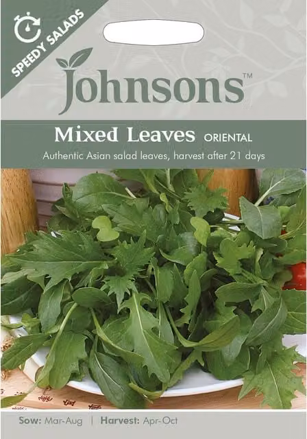Johnsons Oriental Mixed Leaves Vegetable Seeds
