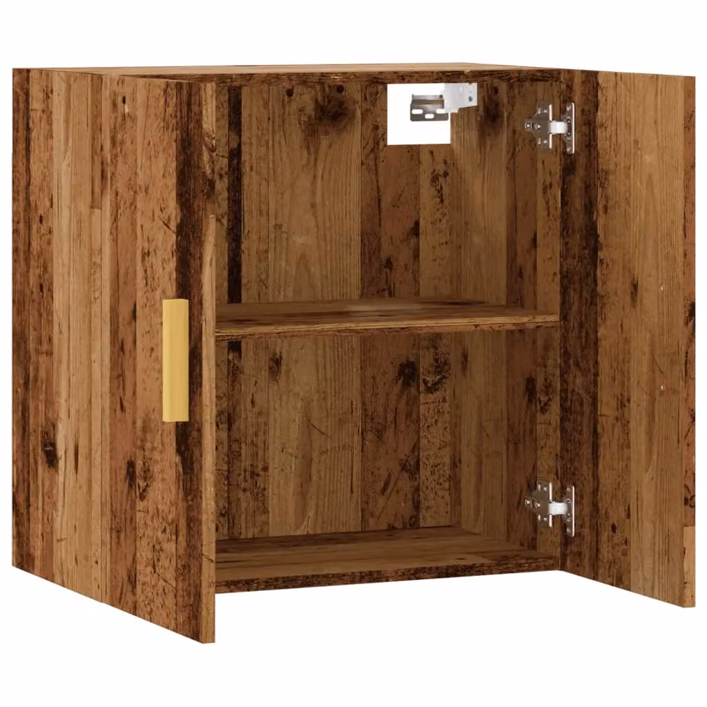 Berkfield Home Wall Mounted Scandinavian Style Cabinet in Brown, W/D/H: 60 x 31 x 60 cm – 4