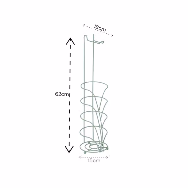 Showerdrape Vertu Chrome Toilet Roll Holder and Spare Combo in Green