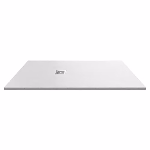 nuie NLT61054 Modern Slimline Rectangular Shower Tray, W: 160 cm, D: 90 cm, Slate White