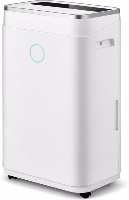 Costway White Home Dehumidifier with 24H Timer, Sleep Mode and Continuous Drain Function