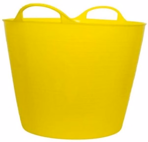 Red Gorilla Large Flexible Yellow Plastic Tub