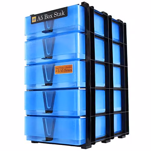 WestonBoxes A5 Craft Storage Unit in Blue – 1