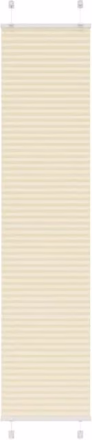 Berkfield Home Single Pleat Fabric Blind in Beige, W: 50 cm, H: 200 cm