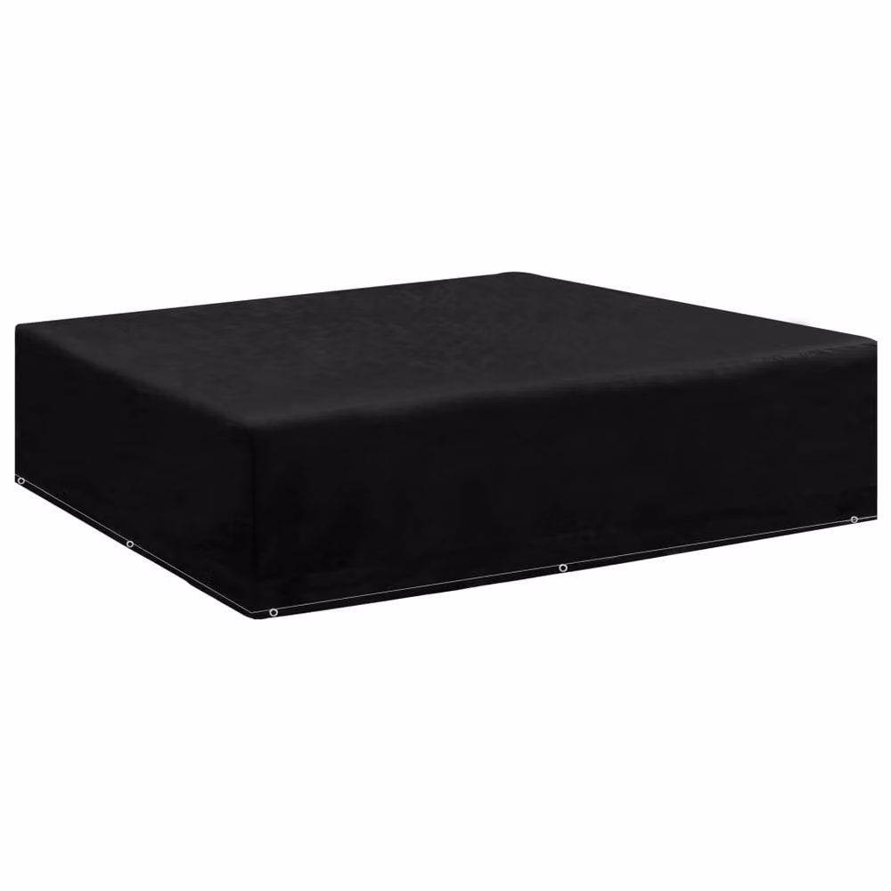 Berkfield Home Durable Garden Furniture Cover with 8 Eyelets, Black, W/D/H: 200 x 200 x 70 cm – 2