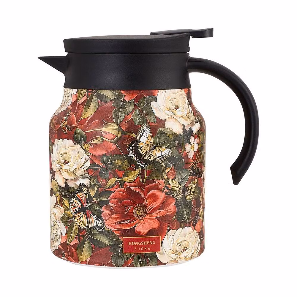 Spetlek Red 1000ml Double Walled Stainless Steel Vacuum Teapot – 4